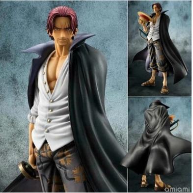Anime One Piece P O P DX Shanks Red Haired Pirate Action Figure Collection Toy 25CM - One Piece Figure